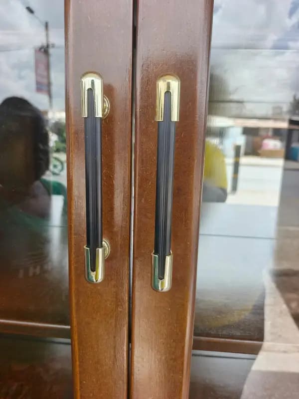 Premium Black and Gold aluminum door handles